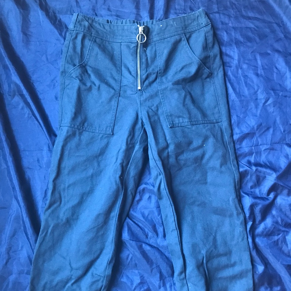 Francescas Denim Blue Cargo Pants